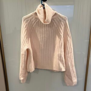 Zara Soft Pink Turtleneck Sweater